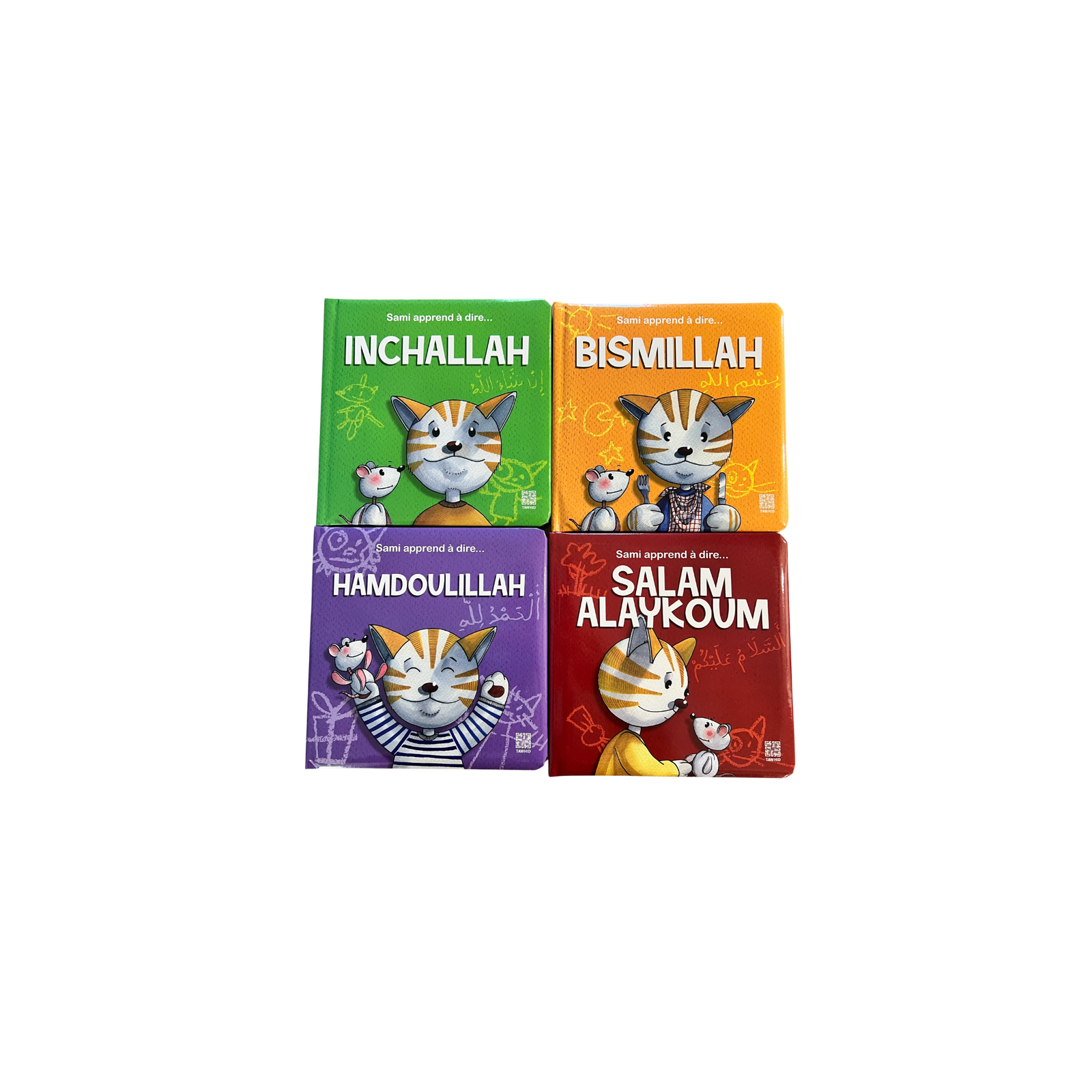 Pack Enfants – Mes Premiers Mots du Musulman (4 livres cartonnés) – Édition Tawhid