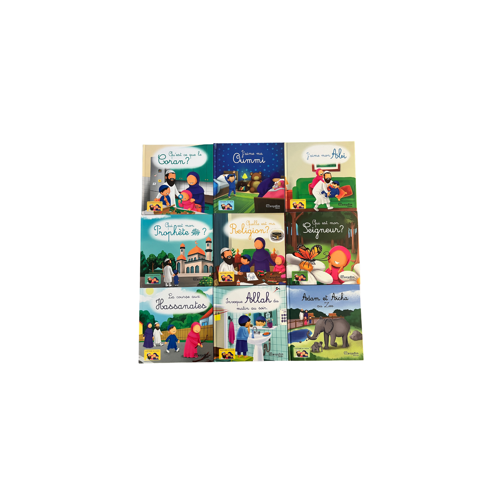 Pack Enfants – Les Bases de l’Islam en Histoires (9 livres cartonnés) – Édition EasyDin