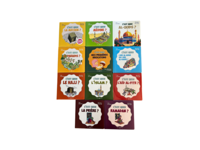 Pack “C’est quoi ?” – Les bases de l’Islam expliquées aux enfants (Éditions Al Bouraq)