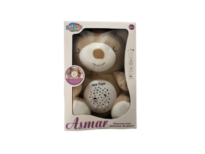 Veilleuse bébé Asmar beige -  avec projection étoilée et détecteur de pleurs – Isla Toys