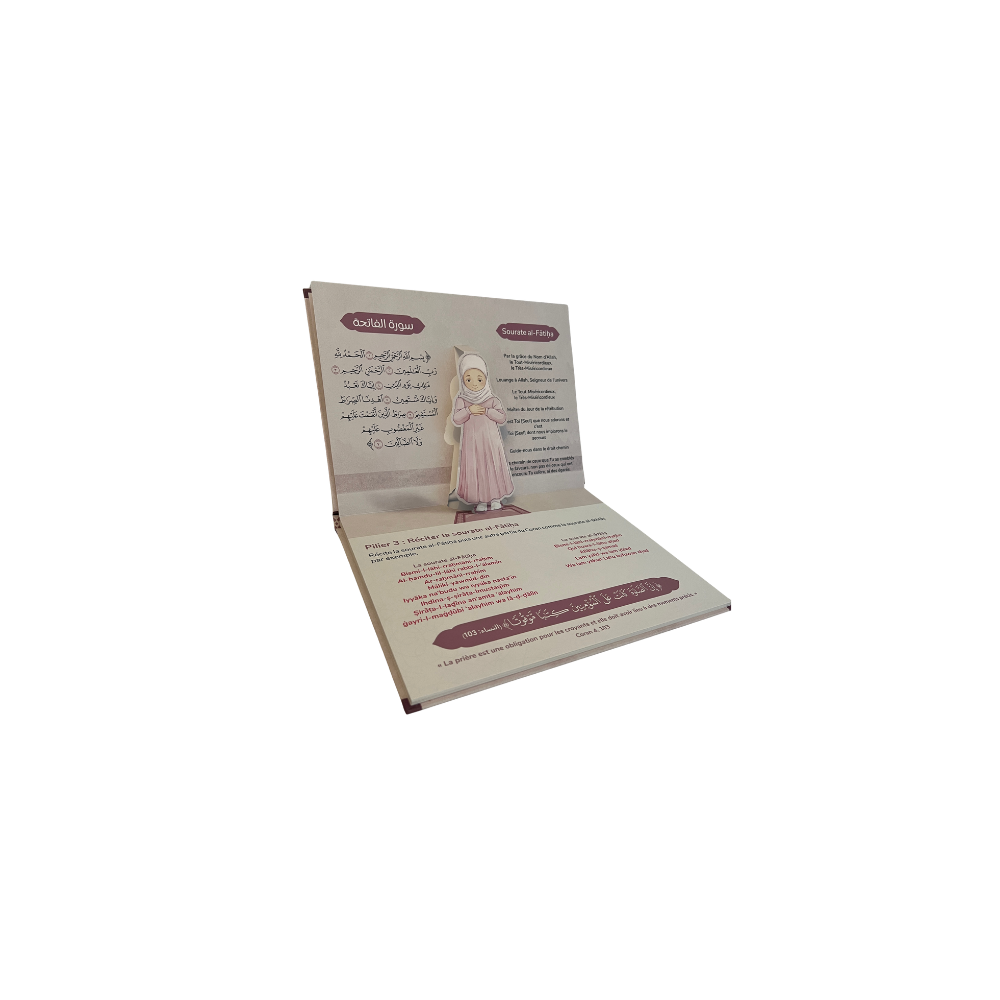 Livre pop-up : Venez à la prière – Apprentissage de la salat pour enfant - version fille